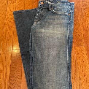 7 For All Mankind Blue Straight Leg Jeans